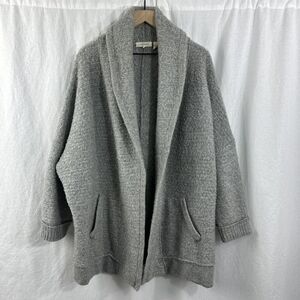 Inhabit Gray Wool Alpaca Blend Cocoon Coat Womens Size S2 Cozy Oversize